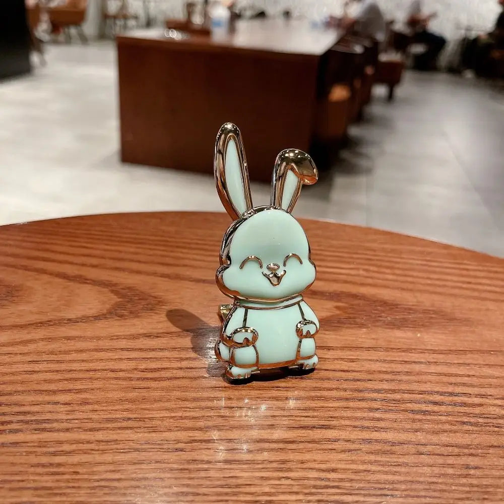 Bunny Phone Finger Ring Holder – Foldable Kickstand & Grip | Cute Cartoon Rabbit Design