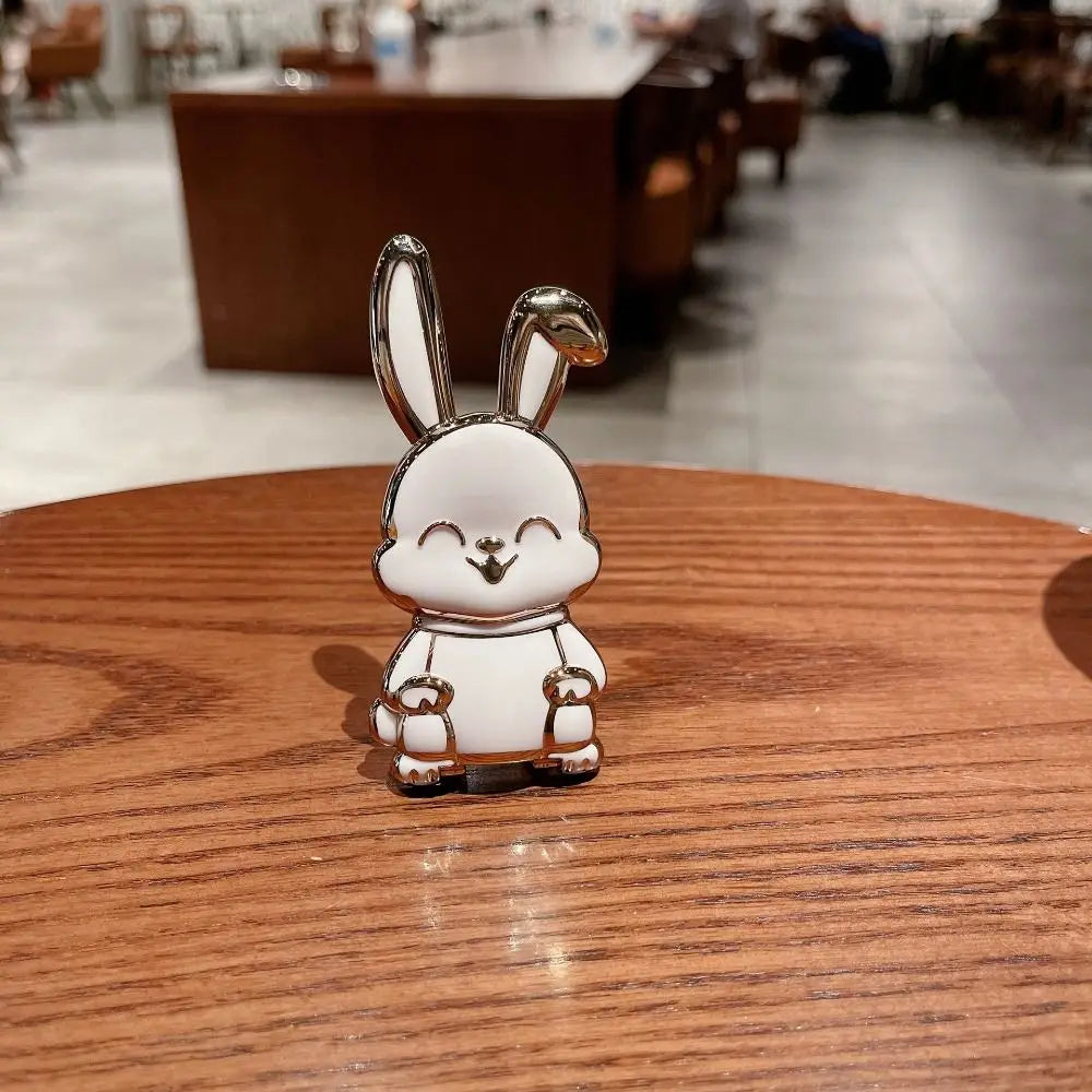 Bunny Phone Finger Ring Holder – Foldable Kickstand & Grip | Cute Cartoon Rabbit Design