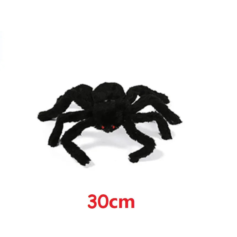 🕷️ Giant Halloween Plush Spider Decoration – Scary Realistic Horror Prop 🕷️