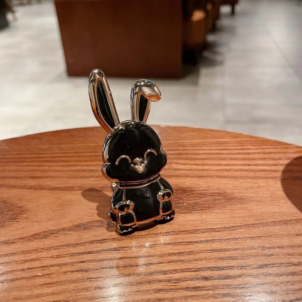 Bunny Phone Finger Ring Holder – Foldable Kickstand & Grip | Cute Cartoon Rabbit Design