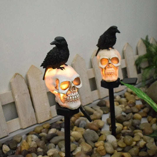 Solar Halloween Skeleton Ghost Light – Outdoor Hanging Horror Grimace LED Decor for Garden, Yard & Holiday Parties