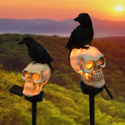 Solar Halloween Skeleton Ghost Light – Outdoor Hanging Horror Grimace LED Decor for Garden, Yard & Holiday Parties